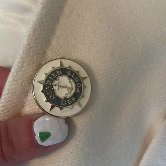 J. Crew Des Ports Ouvier Wool Cream Blazer Size 6 - Picture 8 of 10